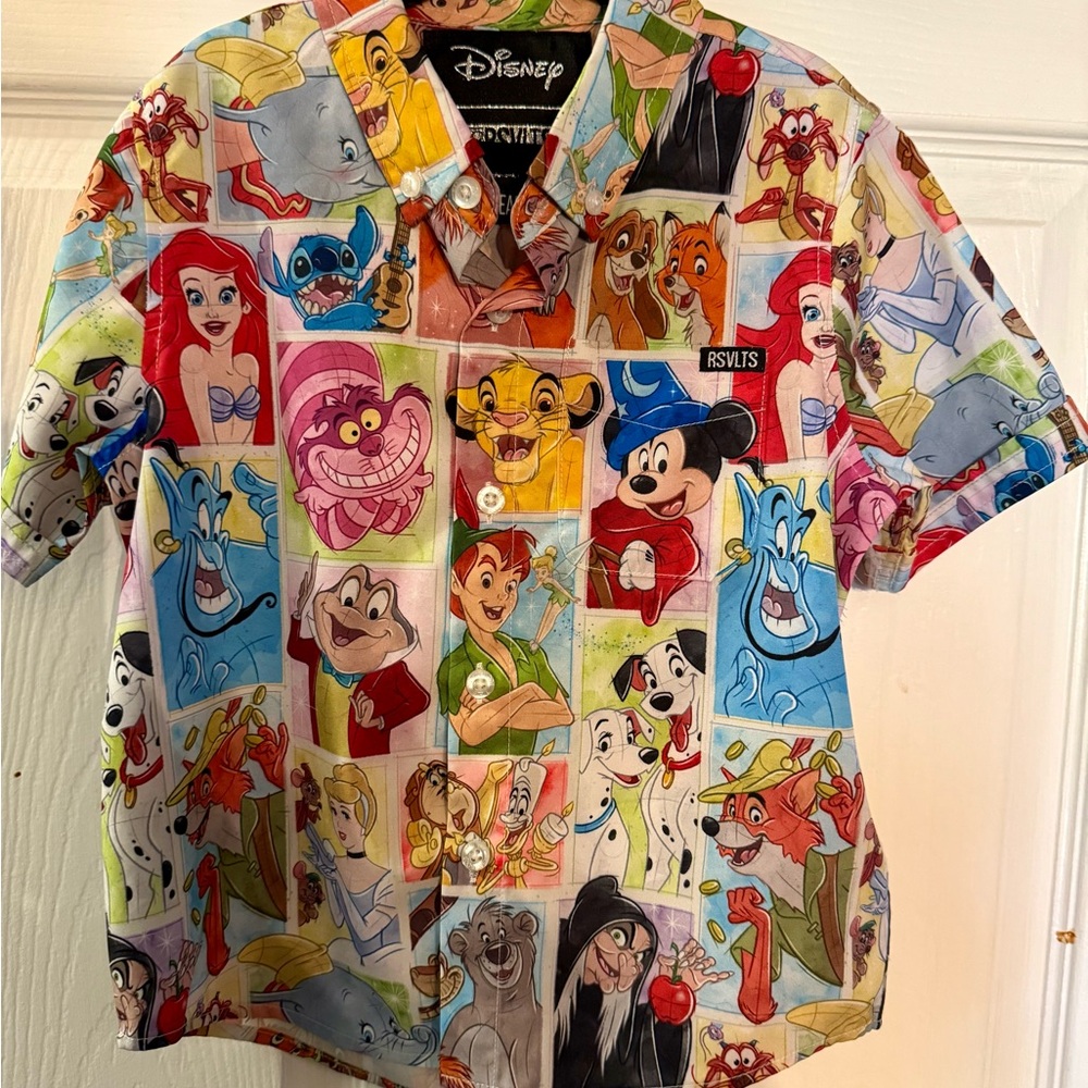 RSVLTS Kids Disney Character Button Down Shirt - Multicolor